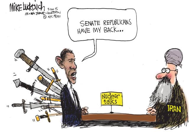 senate republicans have my back, obama at the negotiating table with iran