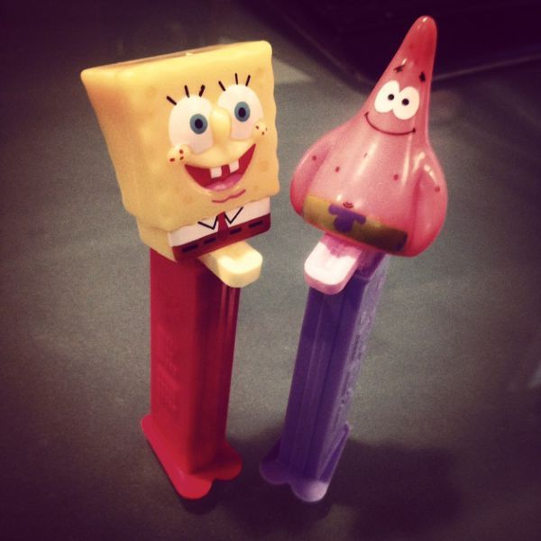 awkward spongebob pez dispenser