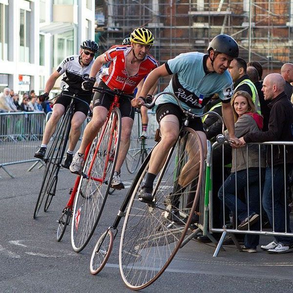 so this actually happened, old school bike race
