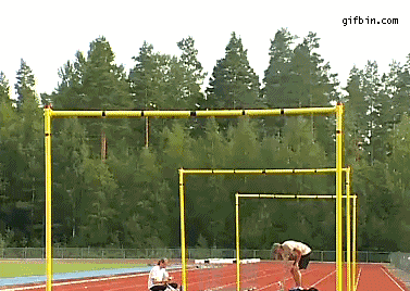 really high hurdle jumps, why because why not