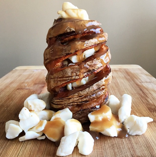 this is the poutine tornado, food porn