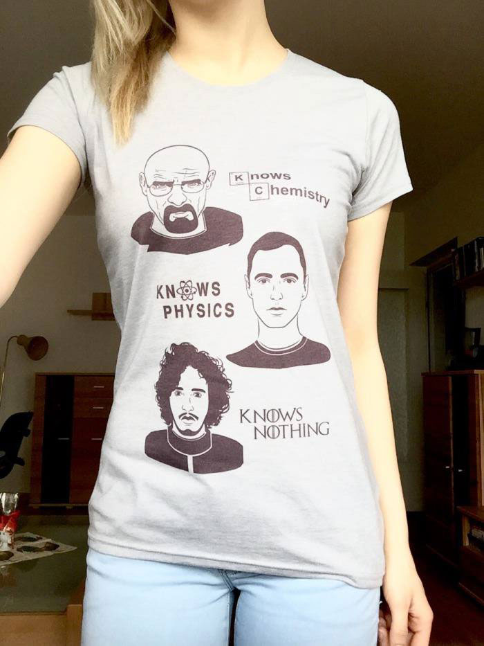 knows chemistry, knows physics, knows nothing