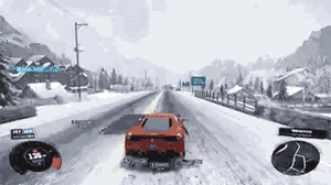 three close calls in under ten seconds, car racing video game