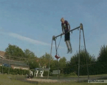 gymnastic swing flip fail