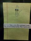hi i'm clippy your office assistant, looks like you are trying to poop, may i assist you?