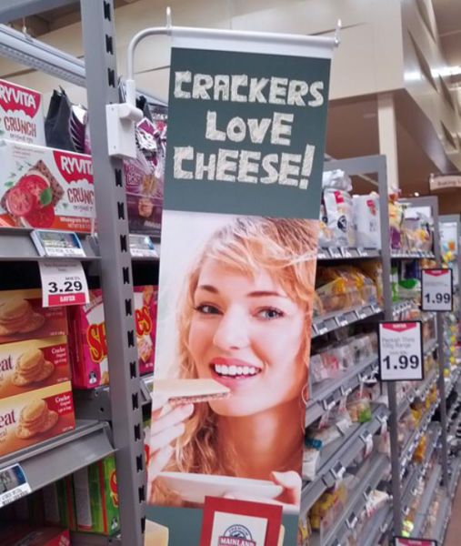 crackers love cheese, yep