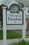 best american town name ever, welcome to freedom