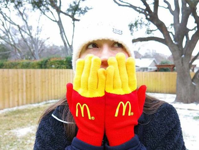 mcdonald's fries gloves