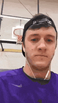basketball trick shot results in head bounce, fail, lol