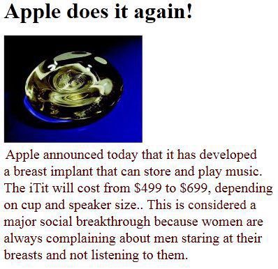 apple does it again, women are always complaining about men staring at their breasts and not listening to them