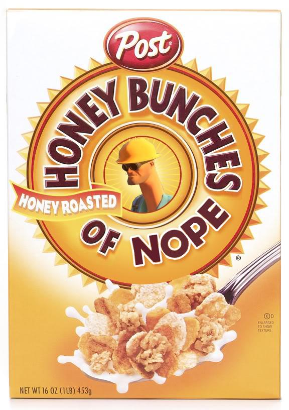 post honey bunches of nope, breakfast cereal