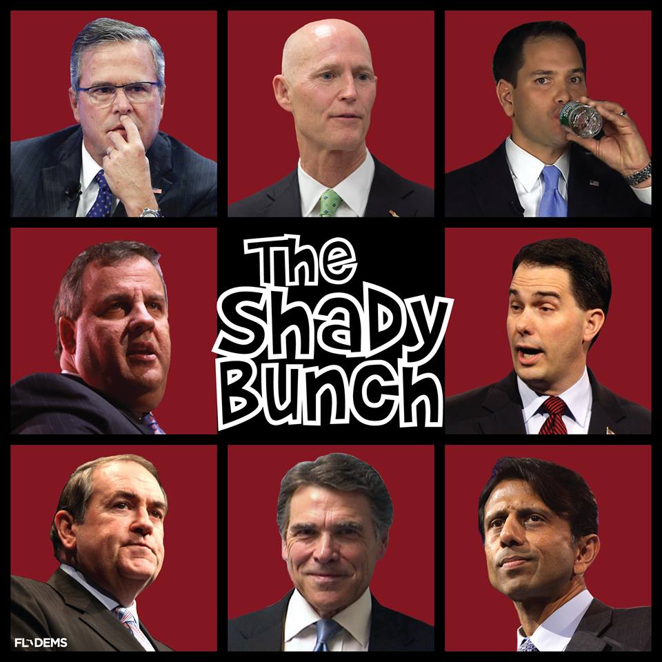 the shady bunch, brady bunch republican parody
