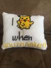 i pikachu when you're naked, pillow