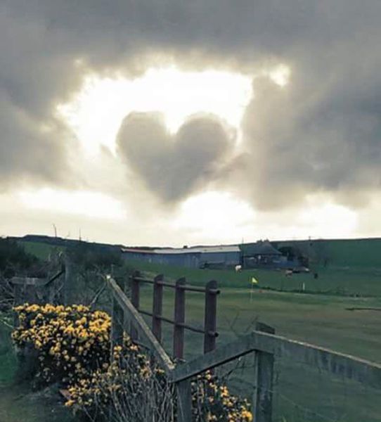when love really is in the air, heart shaped cloud