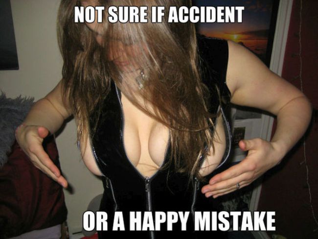not sure if accident or happy mistake, meme, strange top