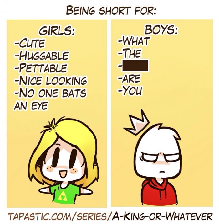 what it's like to be short for girls and for boys