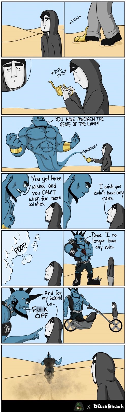 how to free a genie by accident, comic
