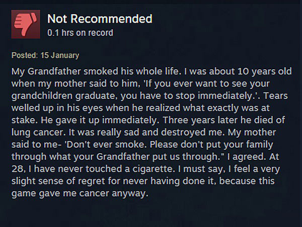 best steam game review ever