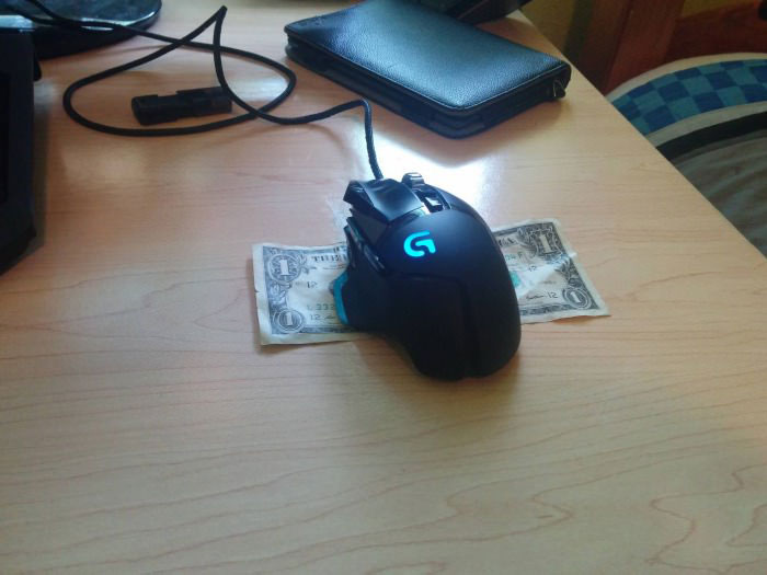 so i got a one dollar mousepad