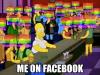 me on facebook, transparent rainbow flag over profile picture, lgbt pride