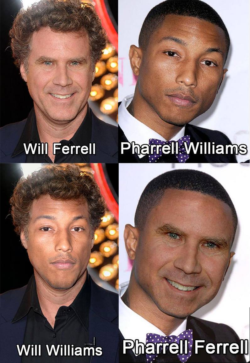 will ferrell, pharrell williams, will williams, pharrell ferrell