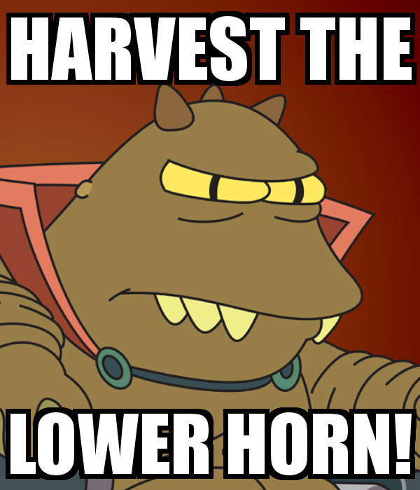harvest the lower horn, futurama