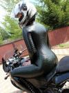 sexy leather motorcycle suit