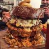 behold the every food burger, epic giant hamburger