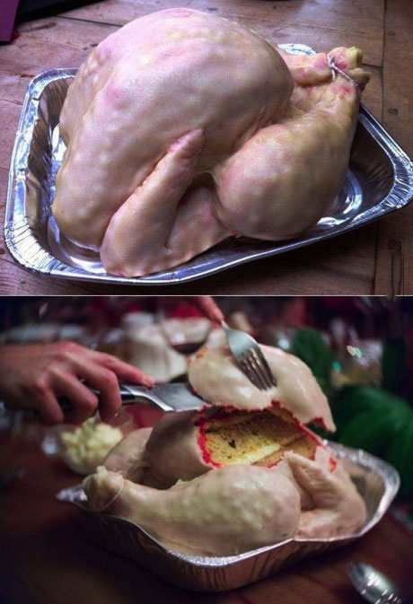 a roast chicken or a cake?