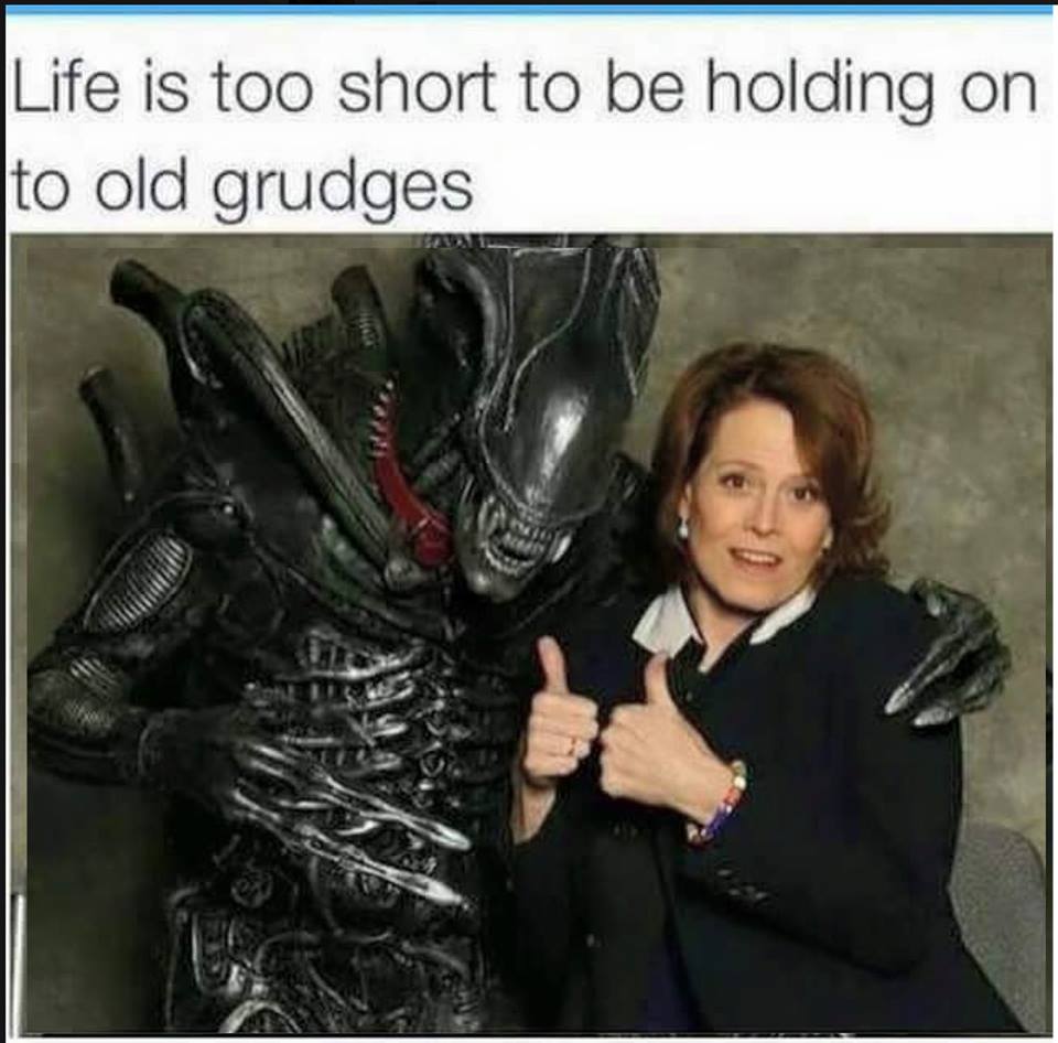 life is too short to be holding on to old grudges