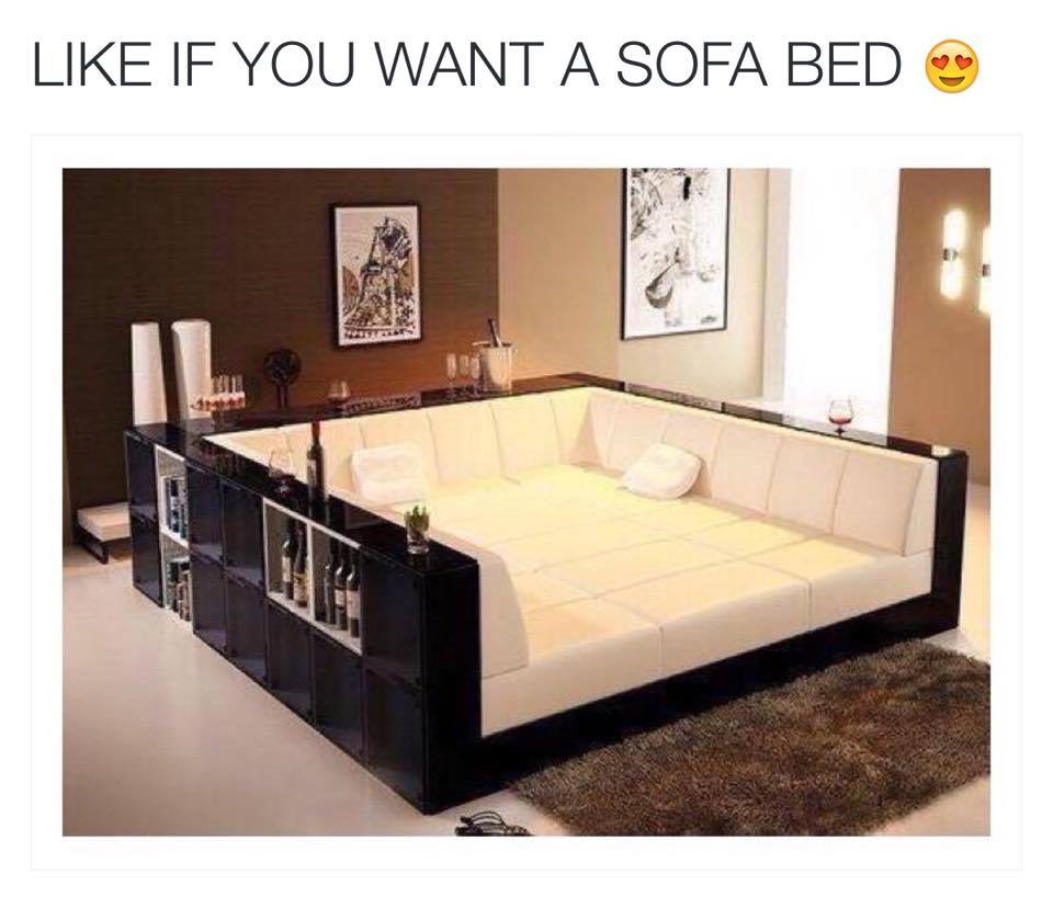 like if you want a sofa bed