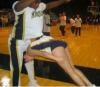 look ma no hands, cheerleader about to face plant