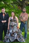 worst prom photo ever, rifle totting father with son in tree photobomb, redneck family
