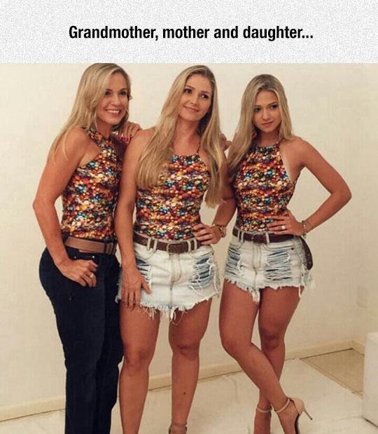 grandmother mother and daughter