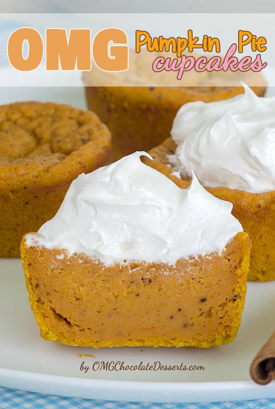 omg pumpkin pie cupcakes recipe