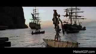 making it to my next paycheque like, captain jack sparrow arriving at the dock on a sinking ship