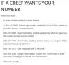 if a creep wants your phone number, troll