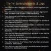 the ten commandments of logic