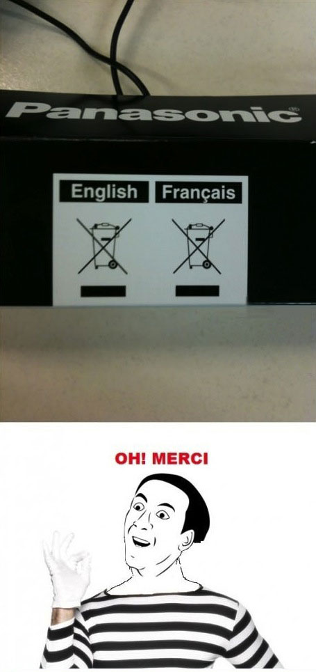english and francais image, oh merci
