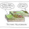 there's just too much friction between us, it's not my fault, tectonic relationships