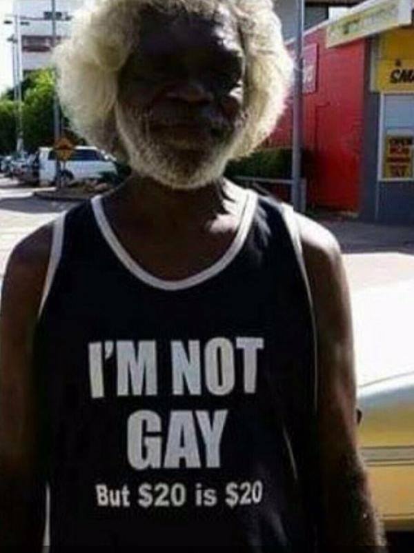 i'm not gay but $20 is $20, tank top