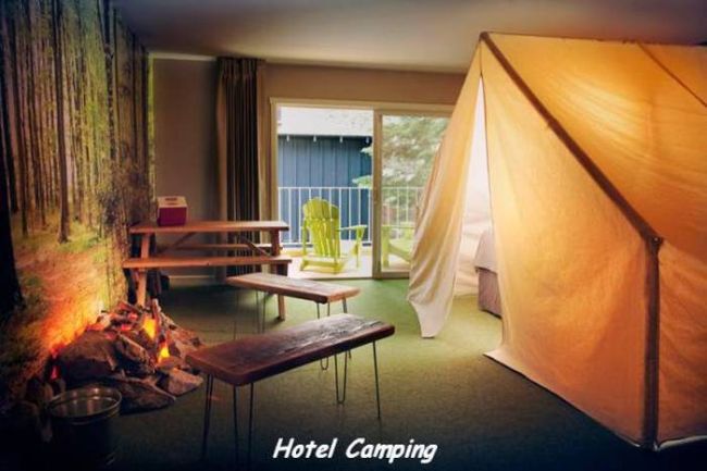 hotel camping