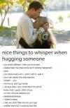 nice things to whisper when hugging someone, creepy