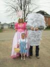 glinda dorothy and the tornado from the wizard of oz, family costume ideas, halloween