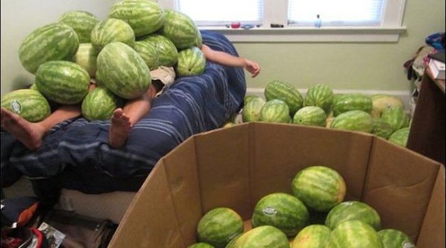 when you find your significant other cheating on you with watermelons