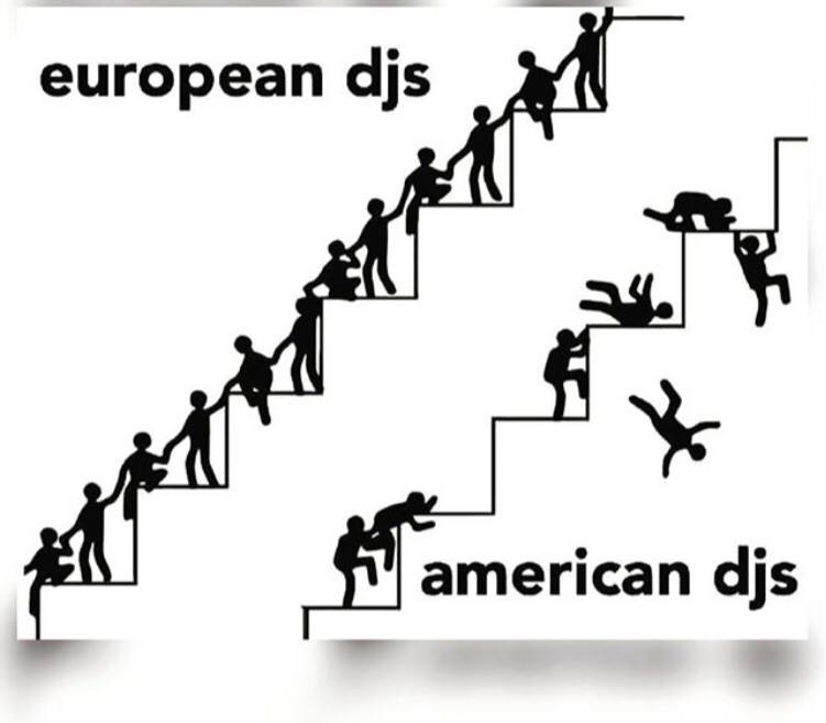 european djs, american djs