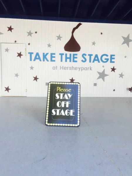 take the stage at hersheypark, stay off stage