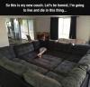 so this is my new couch, let's be honest i'm going to live and die in this thing
