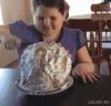 little girl pranked by parents with balloon cake, troll, balloon cake pops