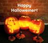 happy halloweiner, winer dog pumpkin carving
